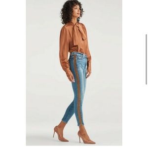 7 For All Mankind High Waisted Skinny Jeans Size 34 waist ultra premium denim